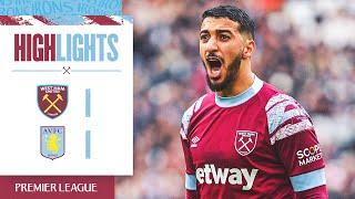 West Ham 1-1 Aston Villa | Beautiful Benrahma Penalty Secures Point | Premier League Highlights