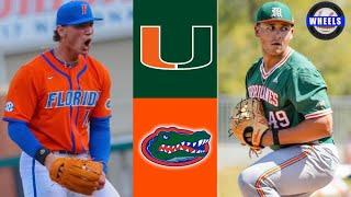 #22 Miami vs #6 Florida Highlights (Game 3) | 2023 College Baseball Highlights