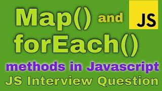 Map and foreach in JavaScript | Javascript interview questions |JavaScript tutorial hindi