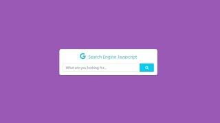 Make Search Engine using JavaScript HTML SCSS BOOTSTRAP