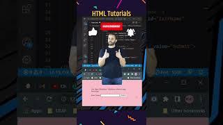 Use of Required Attribute of Input Element | HTML #shorts