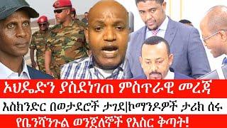 Ethiopia: ሰበር ዜና -ኦህዴድን ያስደነገጠ ምስጥራዊ መረጃ| እስክንድር በወታደሮች ታገደ|ኮማንዶዎች ታሪክ ሰሩ| የቤንሻንጉል ወንጀለኞች የእስር ቅጣት!