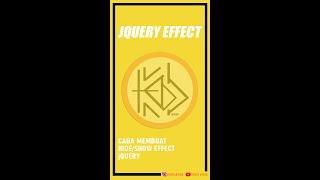 HIDE/SHOW EFFECT jQUERY #jquery #javascript #programming #short #shorts