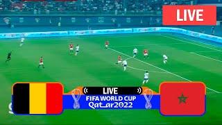 ⚽ BELGIUM VS MOROCCO LIVE WITH IMAGES - WORLD CUP 2022 - TODAY'S MATCH - WATCH NOW IN HD !