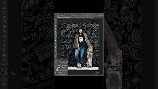 Add pattern on background walls in photoshop ???????? #adobe #shorts #photoshop