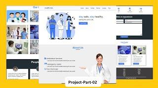 Complete Responsive Hospital Website Design | Using Html - CSS - JS -jQuery - Bootstrap Step By Step