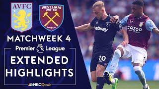 Aston Villa v. West Ham United | PREMIER LEAGUE HIGHLIGHTS | 8/28/2022 | NBC Sports