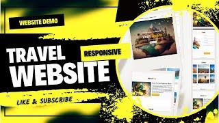 Responsive Travel Website | Demo | only html and css | #programming #html5 #webdevelopment