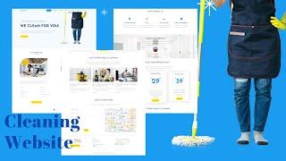 Cleaning Services Website Using html css javascript - Responsive And Mobile First